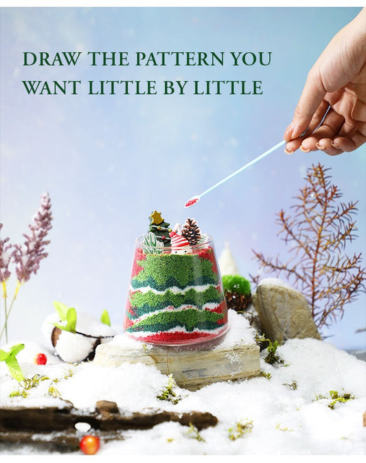 [Christmas Tree]Sand Painting Series Scented Candle