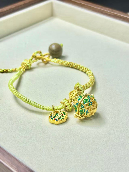 Enamel Scented Sachet Ball Bracelet